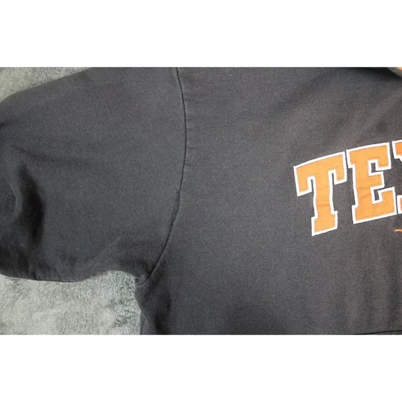 🤘Vintage Y2K Texas Longhorns XXL Hoodie Foot Locker Team Edition Black Orange - Picture 5 of 9